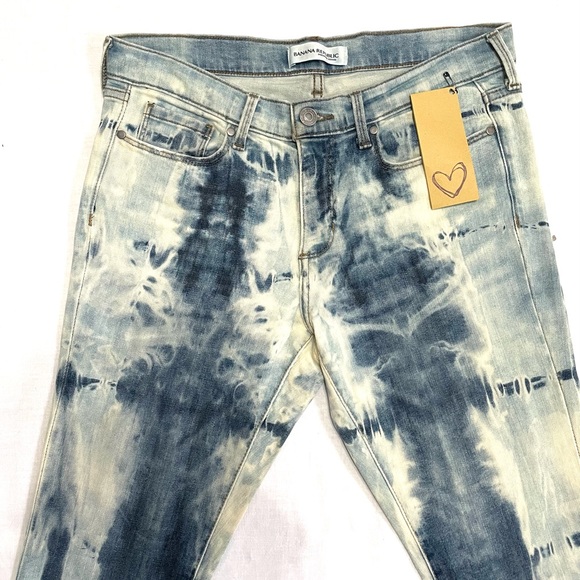 Psychedelic Crop Flare Jeans Size 27 4 - Picture 5 of 12